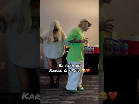 Karol G and Feid's dance move 😂
