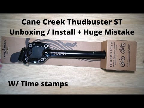 Cane Creek Thudbuster ST suspension seatpost unboxing, how to install plus a huge mistake!