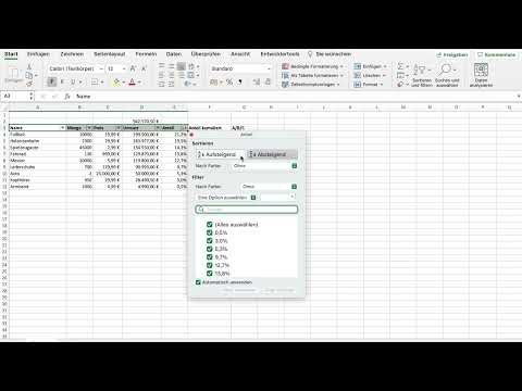 Excel einfach erklärt #009 ABC Analyse