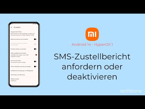 SMS-Zustellbericht anfordern oder deaktivieren - Xiaomi [Android 14 - HyperOS 1]