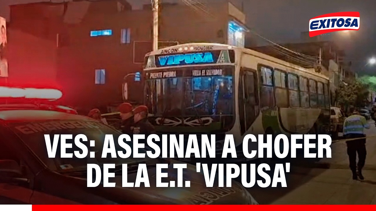 🔴🔵 Asesinan a chofer de la E.T. 'Vipusa': PNP captura a tres presuntos implicados