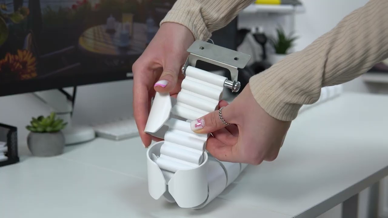 Органайзер для зберігання кабелів Officepro CM630W White video preview