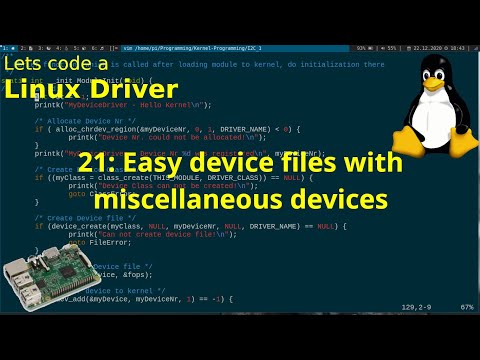 Let's code a Linux Driver - 21 Easy device files with miscellaneous devices