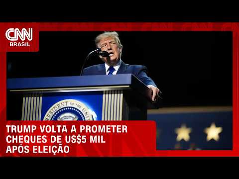 Trump promete US$ 5 mil para adultos caso republicanos vençam eleições | CNN AGORA
