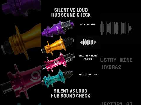 Silent🔇ONYX VESPER vs🔊Chris King R45, Industry Nine Hydra2, Project321 G3 - MTB Hub Sound Comparison