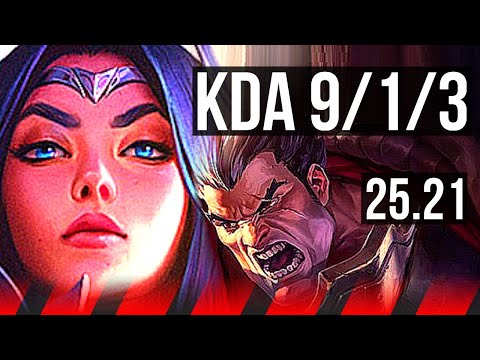 IRELIA vs DARIUS (TOP) | 9/1/3 | EUW Master | 25.21