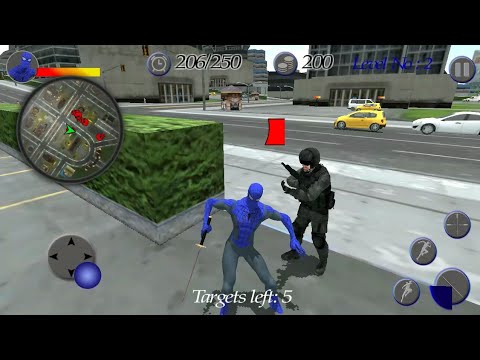 Spider City Fighter Rope Hero - Flying Superhero Survival Rescue Mission Crime 3D - Android Gameplay