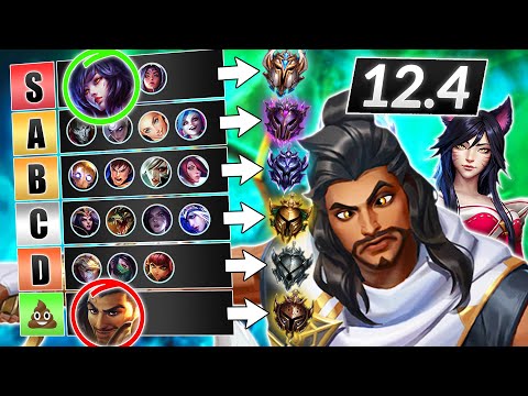 NEW PATCH 12.4 Champions TIER LIST - NEW CHANGES are BREAKING the META - LoL Guide