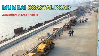 Mumbai Coastal Road Project January 2024 Progress