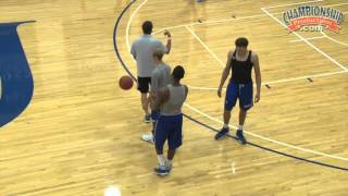 BasketballCoach.com presents: 25 Practice Drills for Defense - Clip 1