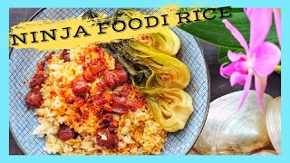 Ninja Foodi rice | Pressure cooker rice recipes with Chinese sausage inspired by clay pot rice