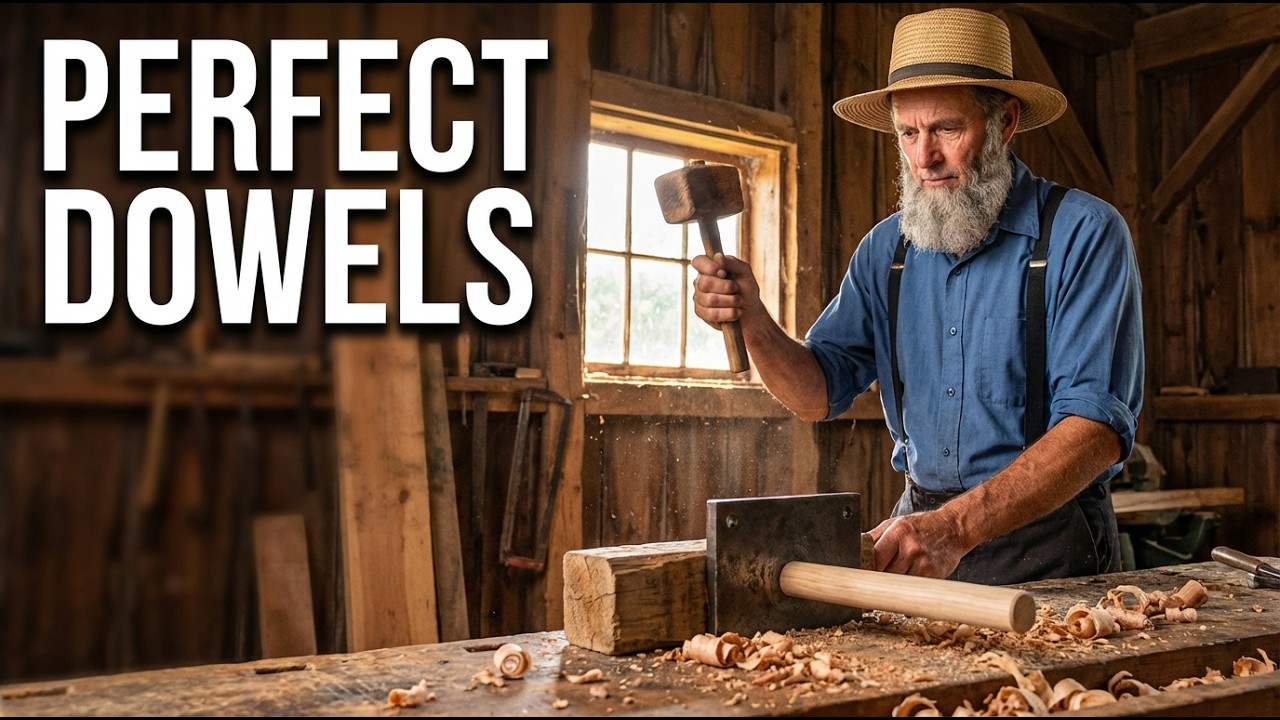 The Forgotten Amish Tool That Makes Perfect Dowels in Seconds