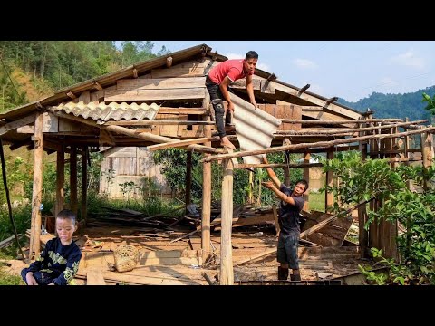 Building a New Farm with My Brother, Renovating an Old Wooden House | Farmer family