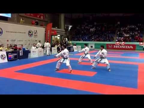 42nd Junior European karate championships - team kata male - Turkey - Kankusho