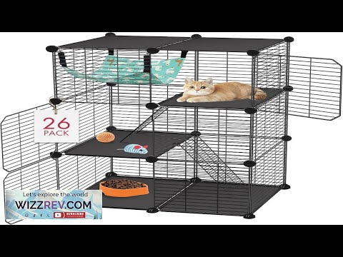 Cat Cage 3 Tier DIY Catio Cat Enclosures Cat Playpen Indoor & Outdoor