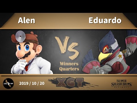 Fist Bump XGT - Alen (Doc) VS Ed (Falco) WR4 , 10/20 SSBU 臺灣大亂鬥月賽 拳頭邦普