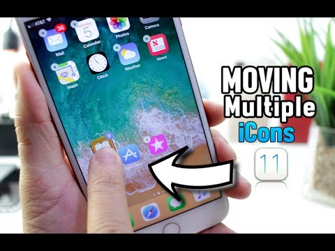 How to Move multiple Apps at once iOS 11 Video