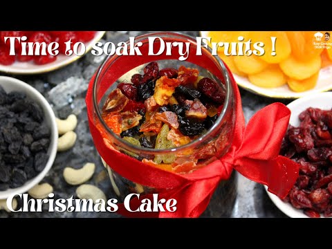 Soaking Dry Fruits for Christmas Cake | how to soak dry fruits for plum cake| soak dry fruits in rum