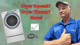 Dryer Squeaking or Thumping? Replace the Belt and Idler Pulley