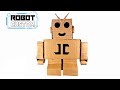 DIY Homemade Miniature Robot Custom Made Of Cardboard