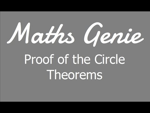Proof of the Circle Theorems