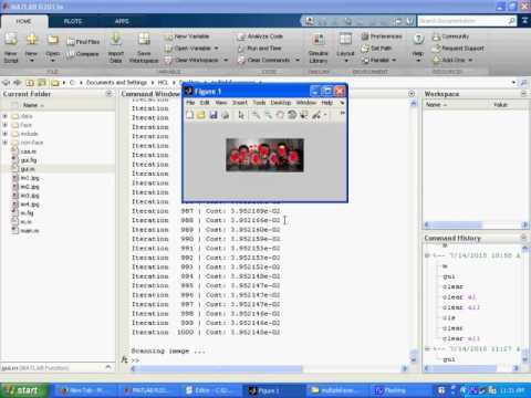Multiple face recognition -Matlab