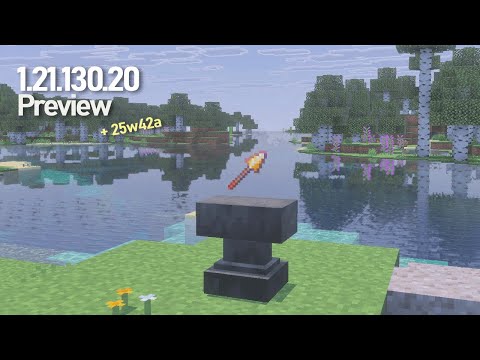 Dash da Lança com Remendo! - Minecraft Preview 1.21.130.20 e Snapshot 25w42a