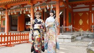 HKT48、川平聖＆森﨑冴彩が福岡・住吉神社で成人式　「ヘビー世代」と名付け「強い大人になれるよう」..
