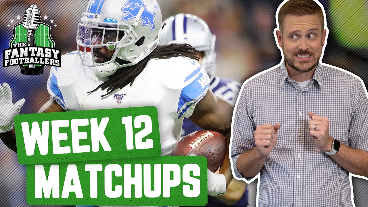 Week 12 Matchups + In-or-Out, All Chewed Up