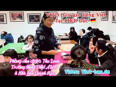 VOV2: Phỏng vấn cô trò trường tiếng Việt AWO và TBT Viet-bao.de