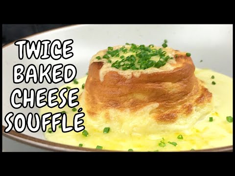 Decadent Twice Baked Cheese Souffle recipe