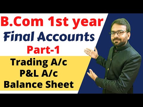 B Com 1st year Accounts Chapter 1 in Hindi Financial Accounts B Com 1st year Lecture 1