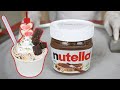Nutella Chocolate Ice Cream Rolls ASMR