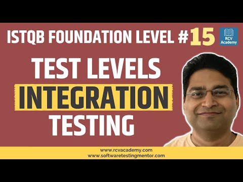 ISTQB Foundation Level 15 Test Levels | Integration Testing