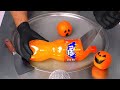 How To Make Fanta Orange Ice Cream Rolls Halloween Edition ASMR