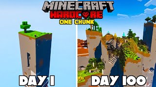 100 Days of Hardcore Minecraft But Only One Chunk