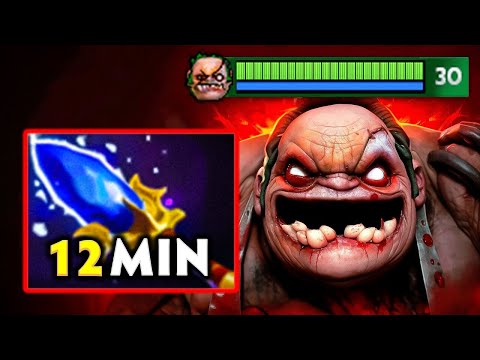 Brutal Burn 12Mins Aghanim Pudge Mid 29Kills Rampage Blood Stone + Crimson in 5K MMR