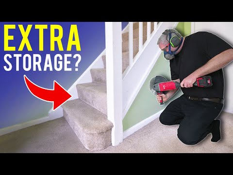DIY Under Stairs Storage Space
