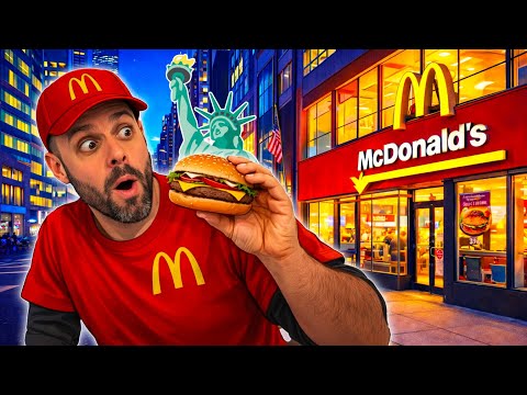 I try the American McDonald's in New York 🇺🇸 (is it as bad as they say?)