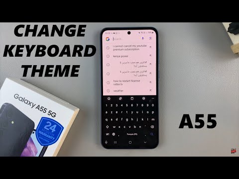 How To Change Keyboard Theme On Samsung Galaxy A55 5G