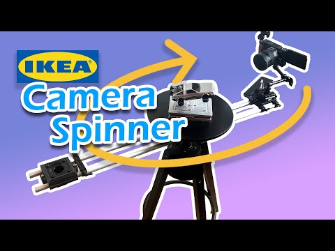 How to make 360 Camera Spinner rig from IKEA Stool for 3D Scanning and product shooting
