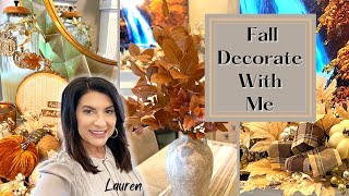 Fall 🍁Kitchen Decorate With Me | Fireplace Mantel Ideas🍂 | 2022