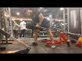 One arm barbell row