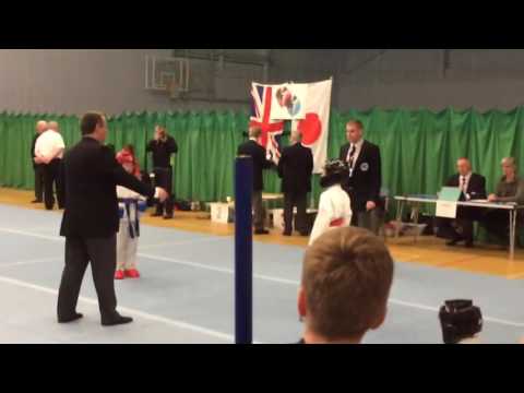 Lucas winning bronze at the Ukasko Nationals