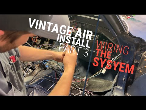 Installing Vintage Air HVAC System C3 1977 Corvette Part 3 Wiring the System