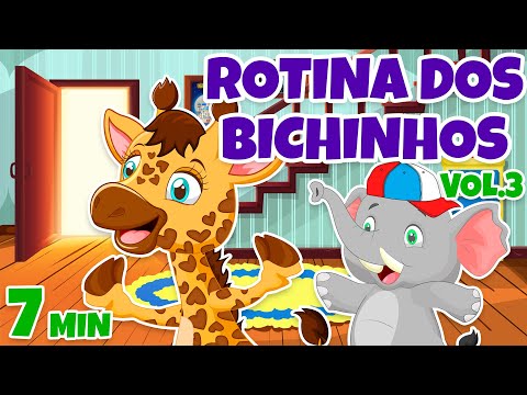 Rotina dos Bichinhos Vol. 3 - Giramille 7 min | Desenho Animado Musical