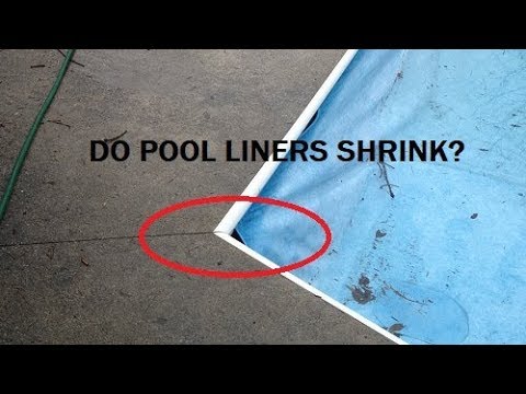 Does a pool liner shrink?