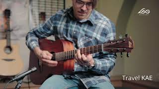 Video thumbnail for Electro Acoustic Guitar LAG Travel KAE by MusicMaxEu