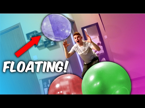 INSANE FROZEN HELIUM WUBBLE BALL CHALLENGE ( Super Wubble Bubble Ball Experiment )