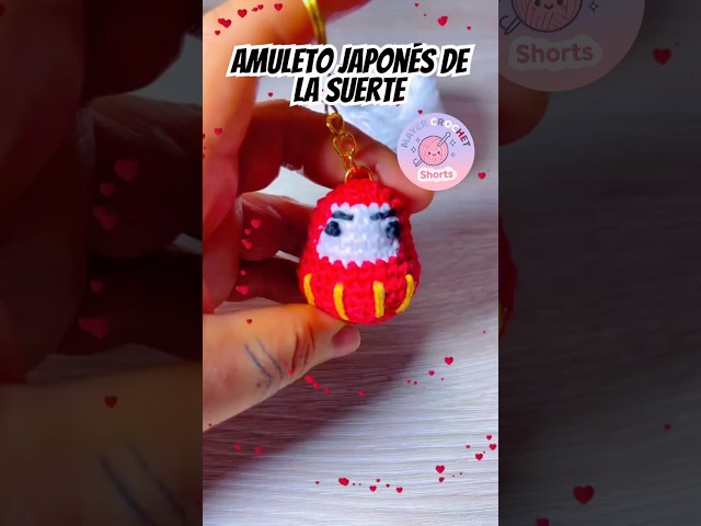 Vídeo relacionado con Daruma 6cm, Amuleto Japonés, Hecha de Papel maché, Tamaño 0.3 (Rojo)